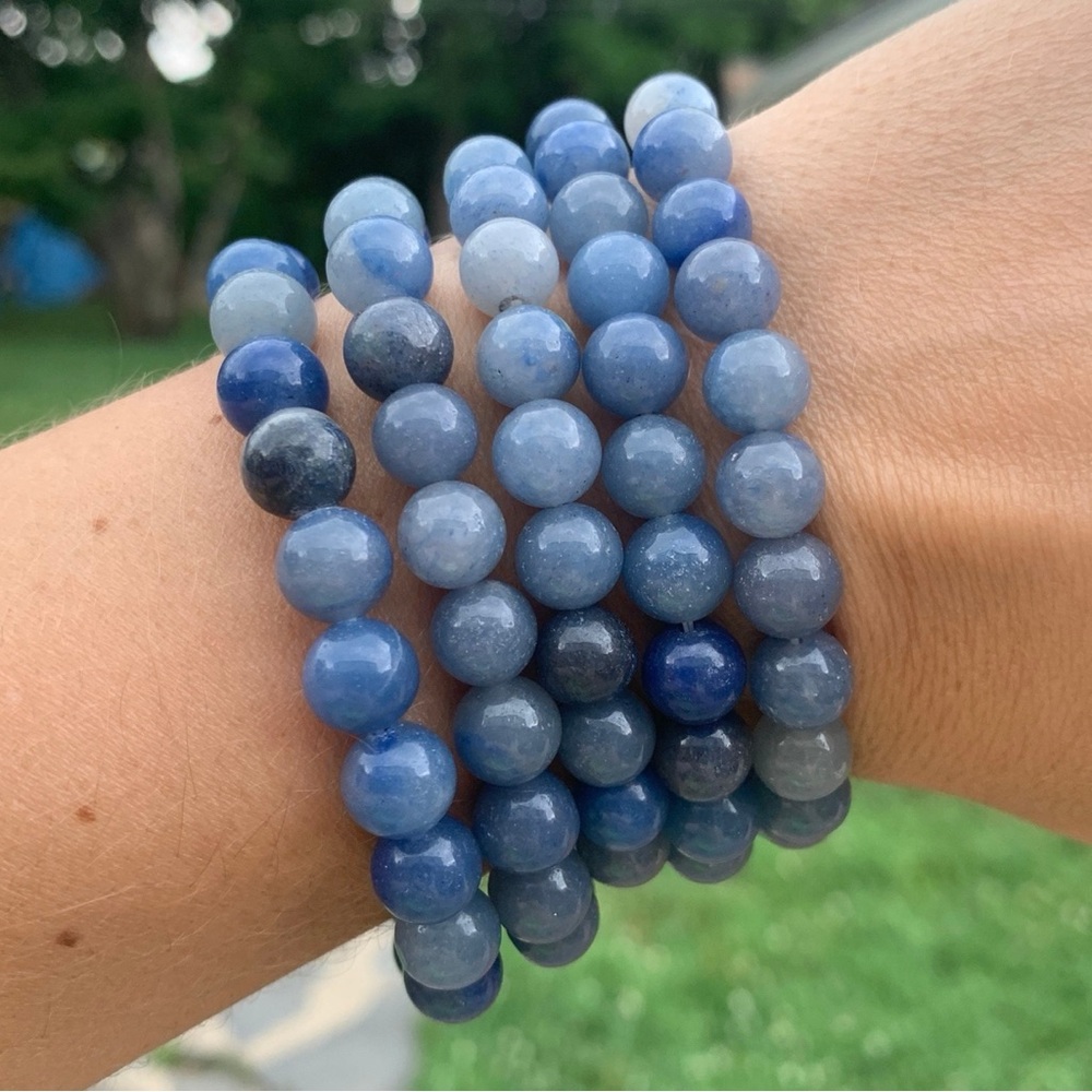 Blue Aventurine 8mm bracelet - listing price is PER bracelet